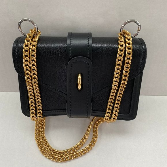 Chloe Handbags - Chloe Aby Calfskin Mini Black Leather Shoulder Bag